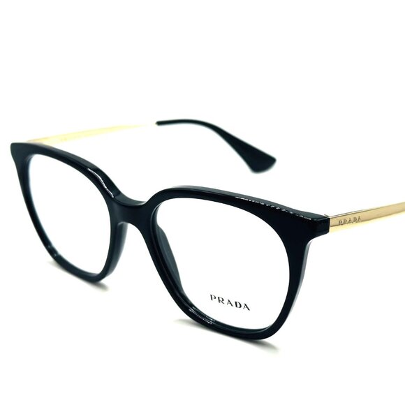 NEW PRADA VPR11T 1AB-1O1 Black Women Eyeglasses 51mm 17 140 - Picture 1 of 9